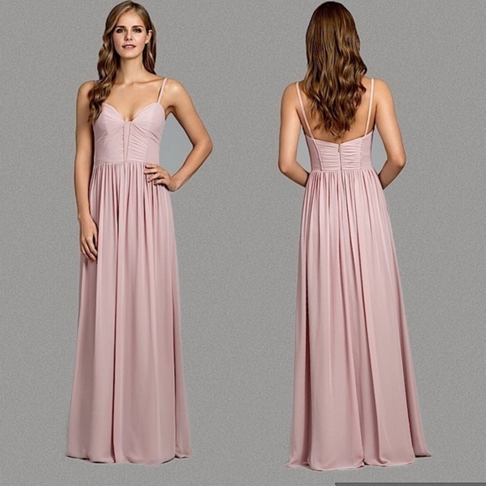 Pink chiffon dress prom wedding bridesmaid special occasion 10 NWT - Picture 8 of 8